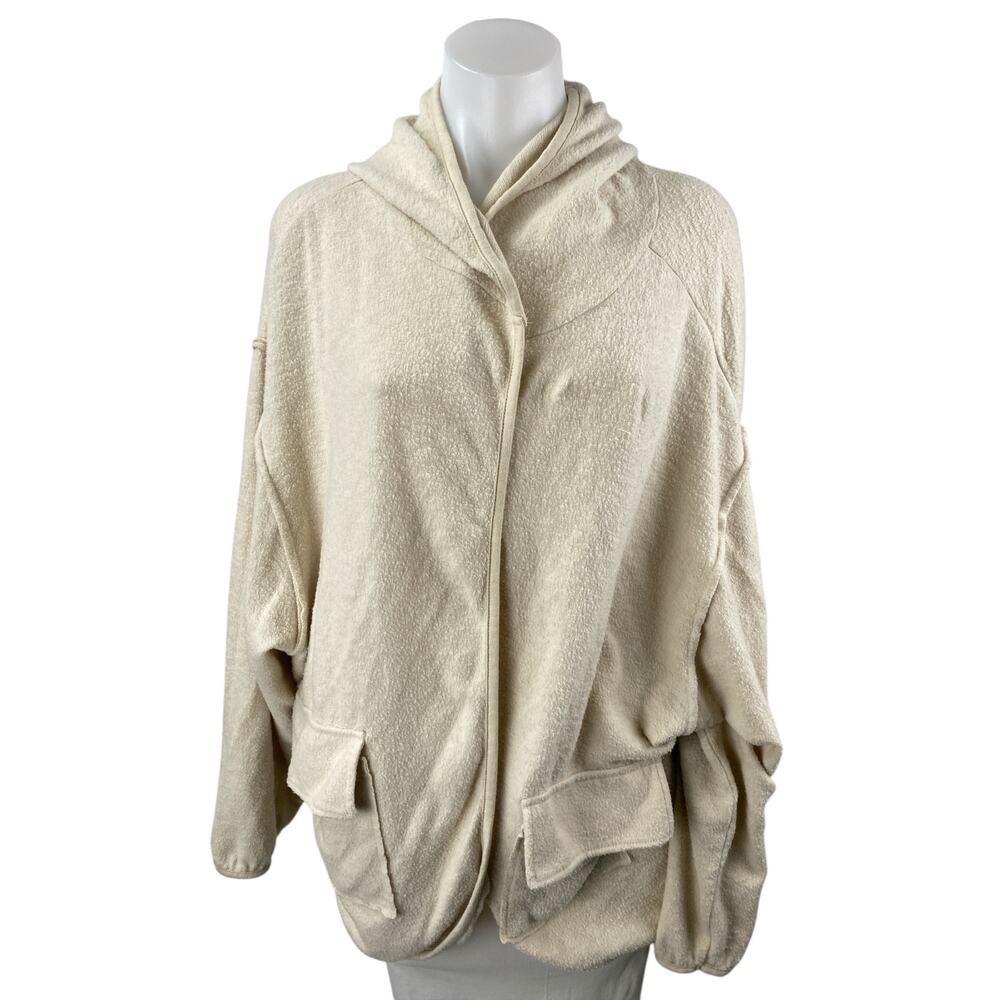 Urban Outfitters Out from Under Beige Fleece Hoodie Hooded Sweater Top Size M